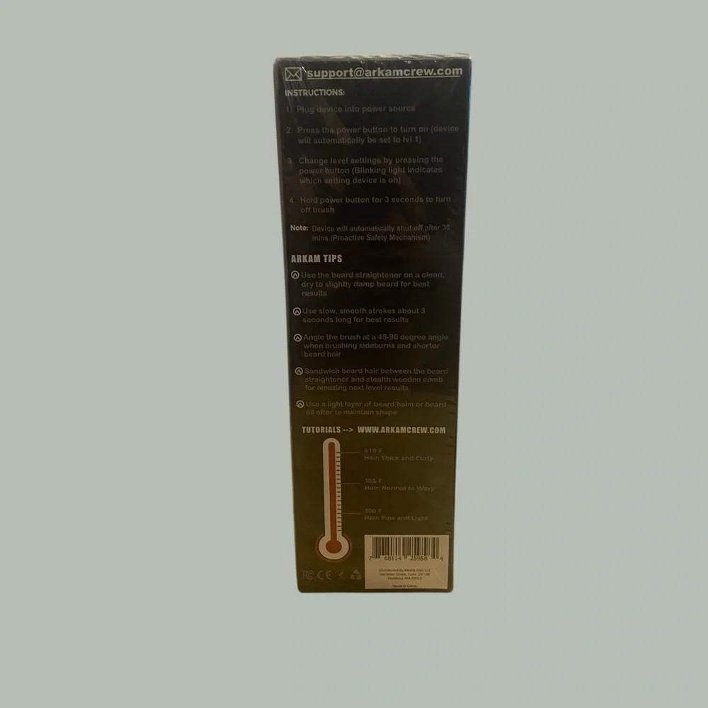 Arkam Beard Straightener For Men Ionic Beard Straightenening Comb Anti-Scald